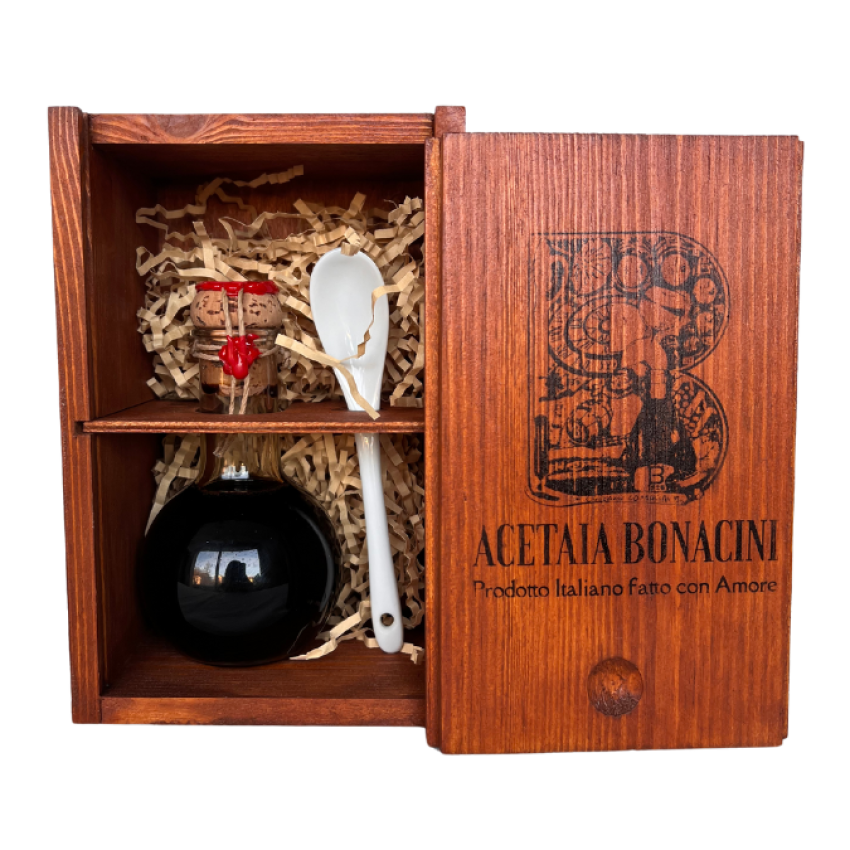 Aceto balsamico invecchiato di modena con scatola 