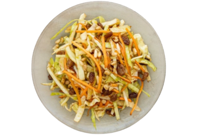 Insalata con cavolo cappuccio e aceto balsamico